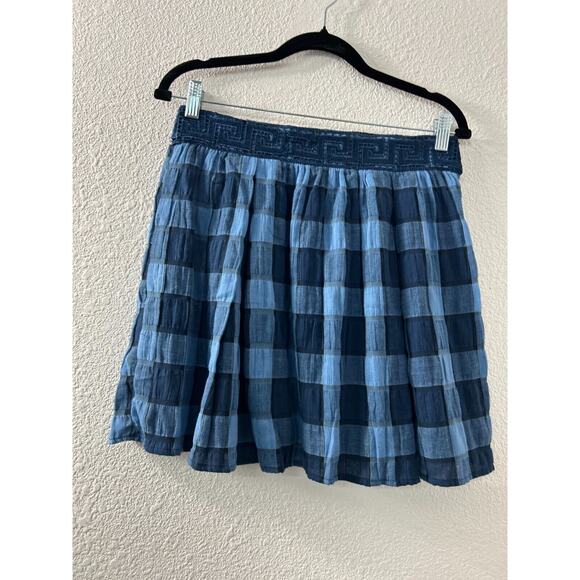 Anthropologie Dresses & Skirts - Endless Rose Anthropologie Mini Skirt‎ Plaid Side Zip Size M Schoolgirl Academia